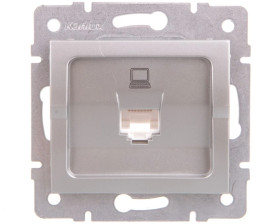 LOGI Gniazdo komputerowe pojedyncze (RJ45Cat 5e Jack) Srebrny 25226