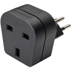 Martin Kaiser 168/sw Travel Adapter Type J to G with Shutter &amp; Protection