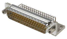 Provertha Złącze D-sub TMC 50-pinowe Kąt prosty 2.75 mm Pitch Otwór przelotowy Złoty Męski Śruba UNC 4-40