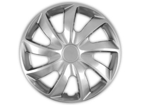 Kołpak 15" QUAD wciskany srebrny 4szt
