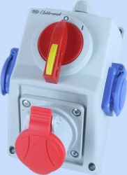 Zestaw instalacyjny 0-I 16A 4P + 2x 2P+Z IP54 C16-18.2 971660