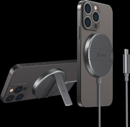 219372 Magnet-Ladegerät, Alu, space-grey, 15 W, iPhone 12