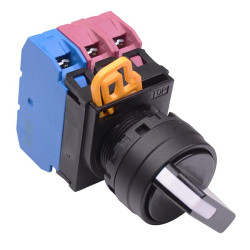YW1S-3E12 22mm 3 Position Maintained Selector Switch 1NO-2NC IP65 IDEC