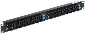 Patchpanel PoE 16xRJ-45 max.60V 1U Rack 19 POE-16/R19