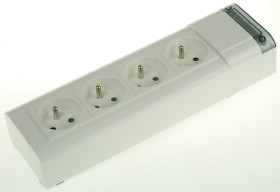 Listwa zasilająca, 250 V AC, 4 wtykowa Typ E - gniazdo francuskie