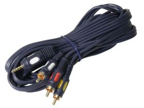 PRZEWOD JACK 3*RCA 3M