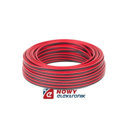 Przewód głośnik. 2x2,5 CCA 10M czerw./czarn. cena za rolkę 10m
