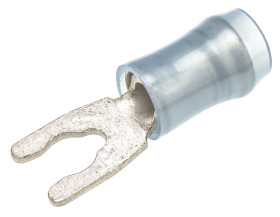 Konektor zaciskowy płaski PIDG Series Izolowane, M3.5, Niebieski 14AWG 2.6mm² 16AWG 1mm² TE Connectivity