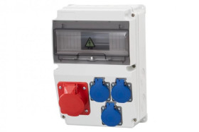 Rozdzielnica LAGO 10M - gniazda 32A 5p, 3x230V /10 modułów/