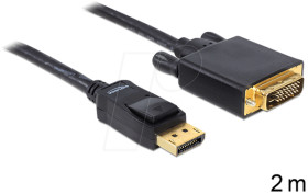 82591 Displayport&gt;DVI 24+1 plug/plug cable, 2 m