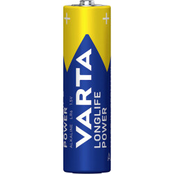 Varta 4906121354 Longlife Power AA Batteries 1.5V 4pk High Performance