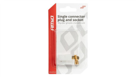 Zestaw Końcówek Konektorów Płaskich Męski/Żeński + Kostka 1Pin Wtyk/Gniazdo Amio