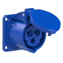 Gniazdo tablicowe 16A 3P IP44 60x60 313-6f6