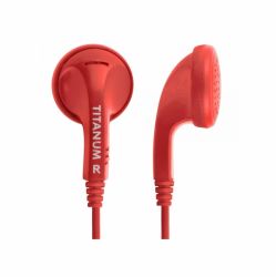 Słuchawki douszne stereo czerwone