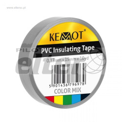 TaĹ›ma izolacyjna KEMOT 0,13x19x10Y klejÄ…ca szara