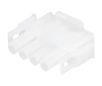 TEC4W/2 Obudowa złącza, typ obudowy: wtyk (męska), 4pin (można użyć terminali męskich lub żeńskich) raster pinów: 6.35mm - TE Co