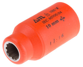 Nasadka Izolowana nasadka standardowa z gniazdem 1/2 cala 10mm izolowana ITL Insulated Tools Ltd