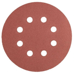 Krążki ścierne 125 mm, K240 5 szt., z 8 otworami /5kpl./