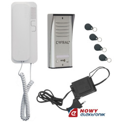 Zestaw Domof. Cosmo 1ab alumin. Cyfral/1 unifon SMART /Domofonowy RFID