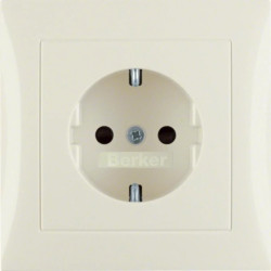 S.1 Gniazdo SCHUKO komplet kremowy połysk 47428982