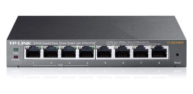 Switch 8x RJ45 1000Mb/s, 4x PoE, 55W, Desktop, Zarządzalny TP-Link TL-SG108PE