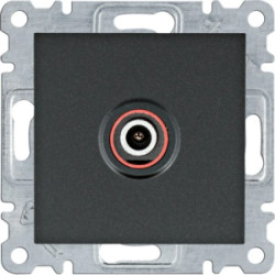 Lumina Gniazdo pojedyncze TV dla instalacji indywidualnych czarne WL3213