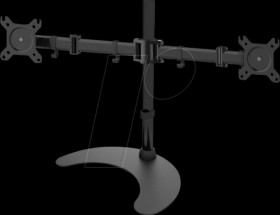 ICA-LCD-3410 Monitor Stand 2x LCD 13 - 27" Pedestal