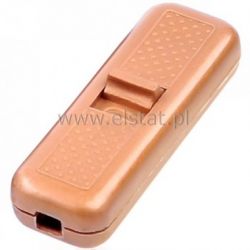 Przełącznik złoty przelotowy 2A/250V