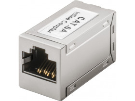 Łącznik beczka RJ45 Modular coupler, CAT 6A, CAT 6A -...