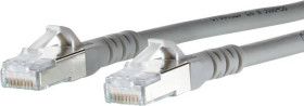 kabel LAN Metz Connect 1308452033-E, 1 szt., RJ45, CAT 6a, S/FTP, 2.00 m, szary