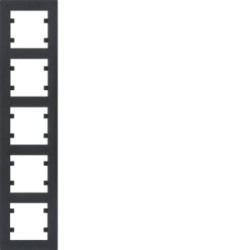 Lumina intense Ramka 5-krotna pionowa czarna WL5653