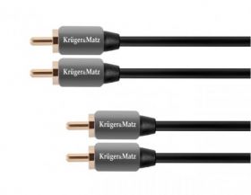 PRZEWOD 2*RCA 0,5M KRUGER&MATZ