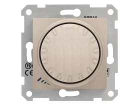 SEDNA Ściemniacz obrotowy z funkcją wyłącznika schodowy RL 40-1000W / 60-600W satyna SDN2200968 SCHNEIDER ELECTRIC