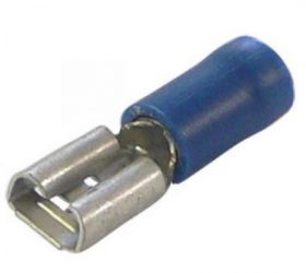 Konektor izolowany żeński 4,8mm niebieski (10szt)