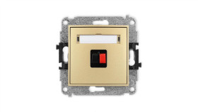 Icon Mechanizm Gniazda Głośnikowego Pojedynczego Złoty 29Igg-1