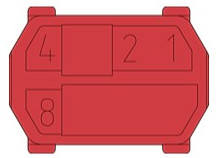 Coding element for male connectors, 243-8012