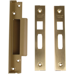 UNION StrongBOLT 2200 Mortice Sashlock Rebate Kit 13mm Polished Brass Box