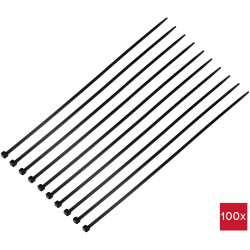 TruComponents 40493 Cable tie 368mm 4.8mm Blk 100 pc(s)