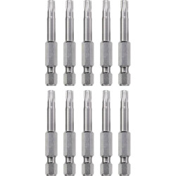 kwb 121355 Hex Bit T15 steel TQ60 1/4&quot; E 6.3 shaft satin finish