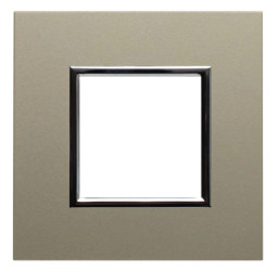 DANTE Ramka pojedyncza aluminium lakierowane SATYNA 4550281