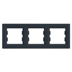 ASFORA Ramka 3-krotna pozioma antracyt EPH5800371