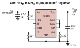 60V, 4A DC/DC μModule (Power Module) Regulator