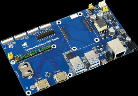 18606 Raspberry Pi - Compute Module 4 compatible IO board, PoE