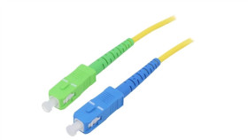 Sca-Scu/Os2-100Yl Patch Cord Światłowodowy Os2 Sc/Apc,Sc/Upc 10M Lszh Żółty