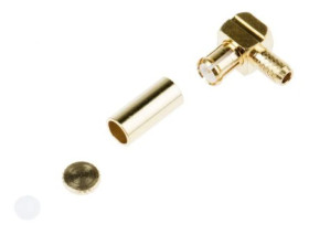 Złącze koncentryczne, 50, 0 to 6GHz, Męski, Połączenie zagniatane, Montaż na kablu