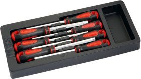 Zestaw wkrętaków nasadowych, końcówka: Sześciokątna, rozmiar: 4 mm, 5.5 mm, 5 mm, 6 mm, 7 mm, 8 mm, 10 mm