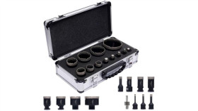 Zestaw Otwornic Diamentowych 6-68Mm Do Gresu, Kamienia, Płytek Itp. Komplet...