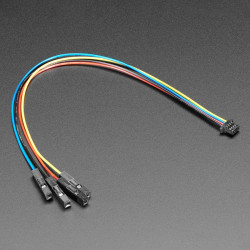 STEMMA QT / Qwiic JST-SH 4-pin Cable to Female Jumper Wires (150mm)