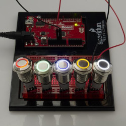 Sparkfun Metal Pushbutton - Momentary (16mm, Blue)