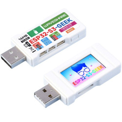 ESP32-S3 GEEK Waveshare LCD 240x135 1.14" Wi-Fi BLE slot karty TF UART I2C